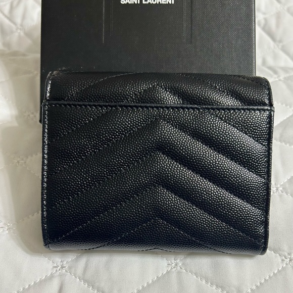 Saint Laurent Monogram Cassandre Matelasse Compact Tri Fold Wallet - Picture 3 of 12